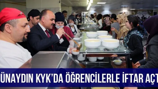 Günaydın KYK'da Öğrencilerle İftar Açtı