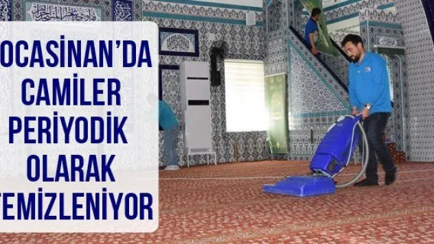 Kocasinan'da camiler periyodik olarak temizleniyor