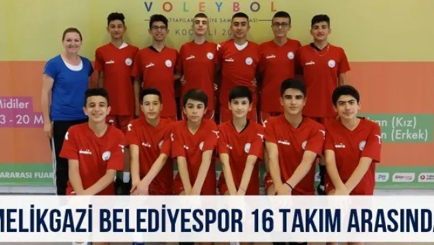 Melikgazi Belediyespor 16 takım arasında