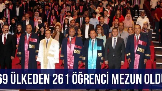 69 ülkeden 261 öğrenci mezun oldu