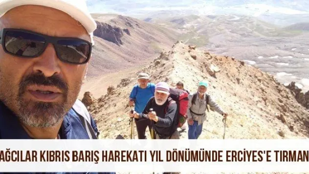 Dağcılar Kıbrıs Barış Harekatı Yıl Dönümünde Erciyes'e Tırmandı