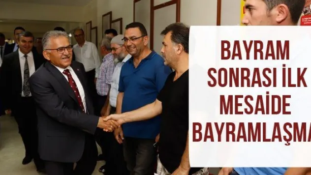 Bayram sonrası ilk mesaide bayramlaşma