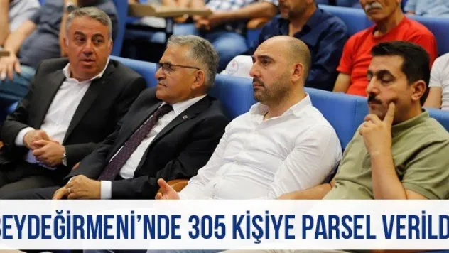 Beydeğirmeni'nde 305 kişiye parsel verildi