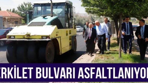 Erkilet Bulvarı asfaltlanıyor