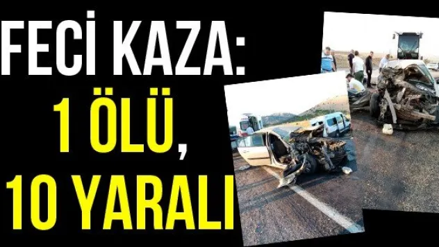 Feci Kaza: 1 Ölü, 10 Yaralı