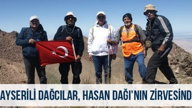 Kayserili dağcılar, Hasan Dağı'nın zirvesinde