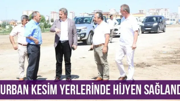 Kurban Kesim Yerlerinde Hijyen Sağlandı