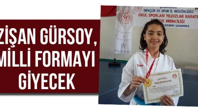 Zişan Gürsoy, milli formayı giyecek