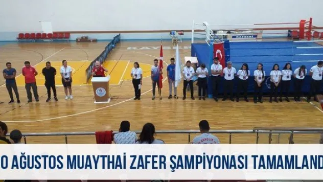 30 Ağustos Muaythai Zafer Şampiyonası tamamlandı