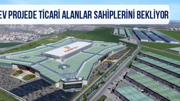 Dev projede ticari alanlar sahiplerini bekliyor