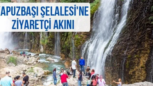 Kapuzbaşı Şelalesi'ne ziyaretçi akını
