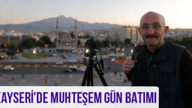Kayseri'de muhteşem gün batımı