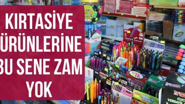 Kırtasiye ürünlerine bu sene zam yok