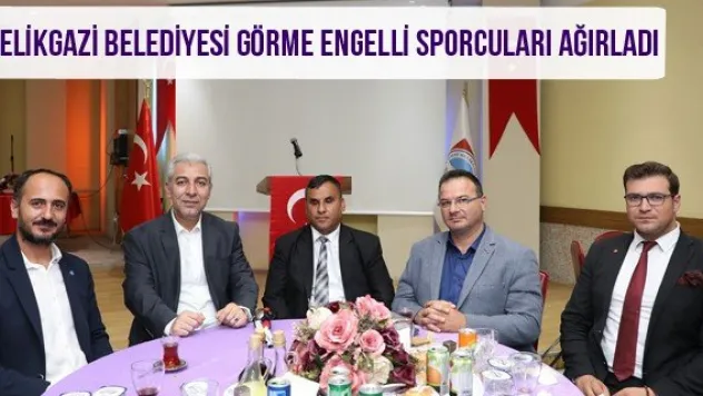 Melikgazi Belediyesi görme engelli sporcuları ağırladı