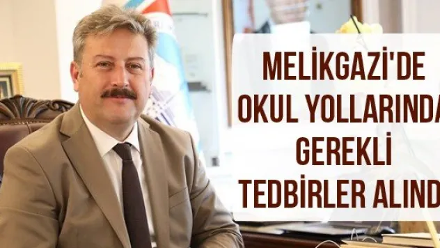 Melikgazi'de okul yollarında gerekli tedbirler alındı