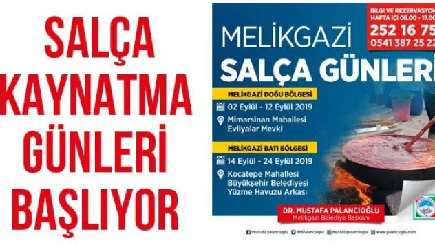 Salça kaynatma günleri başlıyor