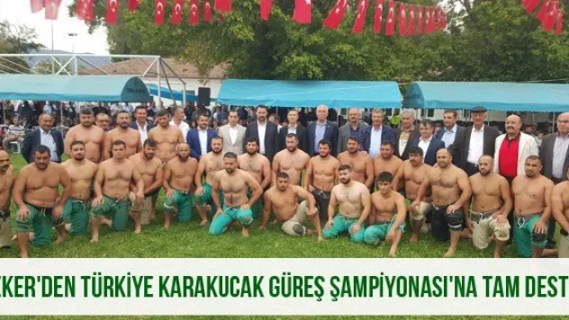 Şeker'den Türkiye Karakucak Güreş Şampiyonası'na Tam Destek
