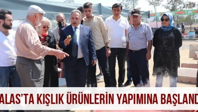 Talas'ta kışlık ürünlerin yapımına başlandı