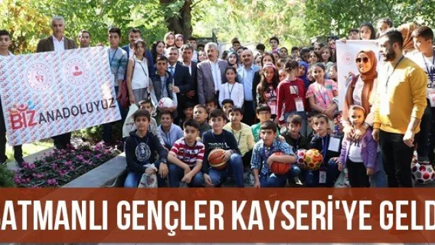 Batmanlı gençler Kayseri'ye geldi