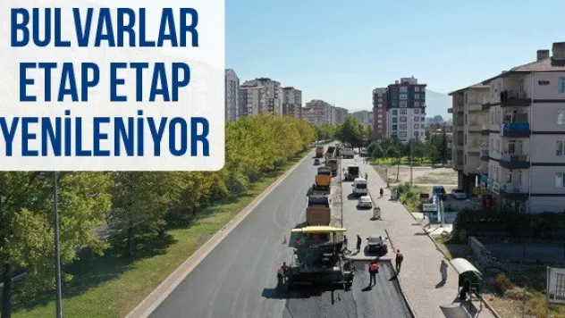 Bulvarlar Etap Etap Yenileniyor