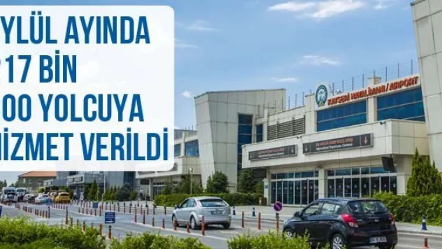 Eylül ayında 217 bin 300 yolcuya hizmet verildi