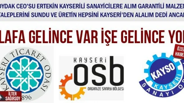 LAFA GELİNCE VAR İŞE GELİNCE YOK