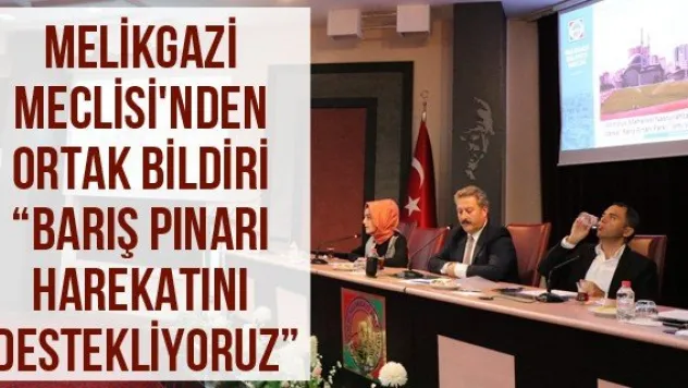 Melikgazi Meclisi'nden ortak bildiri 'Barış Pınarı Harekatını destekliyoruz'