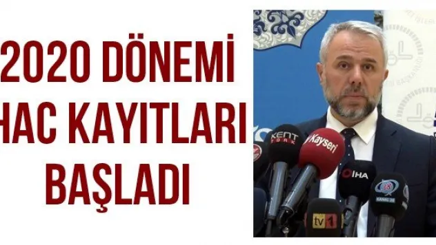 2020 dönemi hac kayıtları başladı