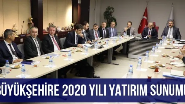 Büyükşehire 2020 Yılı Yatırım Sunumu