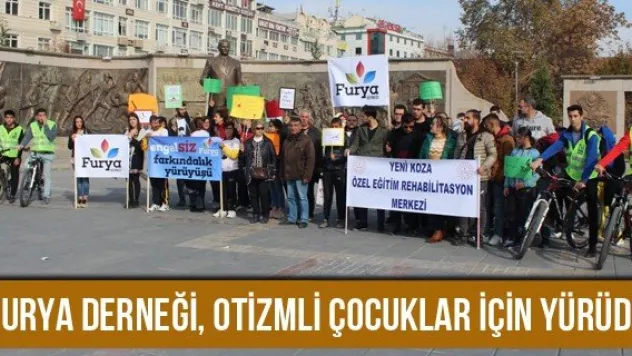 Furya Derneği, otizmli çocuklar için yürüdü