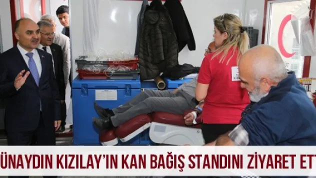 Günaydın Kızılay'ın Kan Bağış Standını Ziyaret Etti