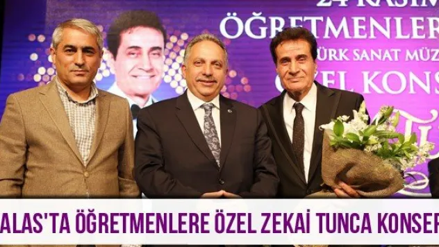 Talas'ta öğretmenlere özel Zekai Tunca konseri