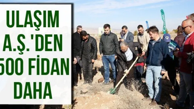 Ulaşım A.Ş.'den 500 fidan daha
