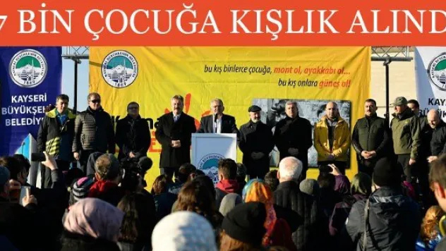 7 bin çocuğa kışlık alındı