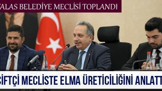 Çiftçi mecliste elma üreticiliğini anlattı