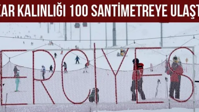 Kar kalınlığı 100 santimetreye ulaştı