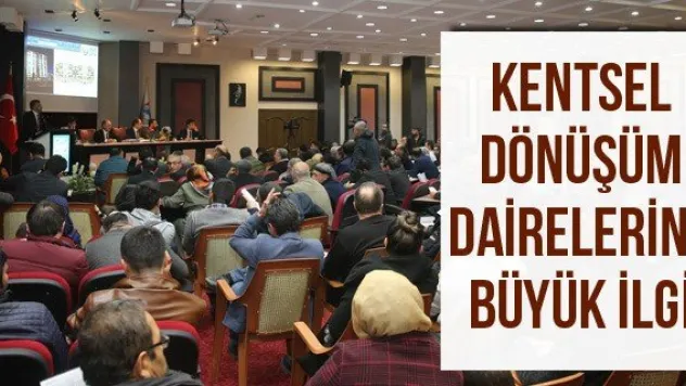 Kentsel dönüşüm dairelerine büyük ilgi