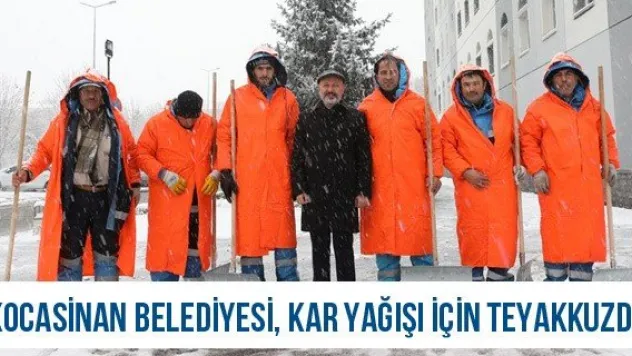 Kocasinan Belediyesi, kar yağışı için teyakkuzda