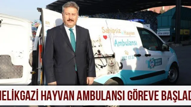 Melikgazi hayvan ambulansı göreve başladı