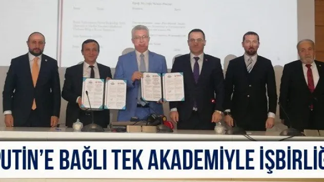 Putin'e bağlı tek akademiyle işbirliği