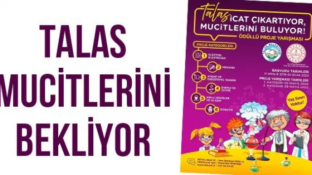 Talas mucitlerini bekliyor
