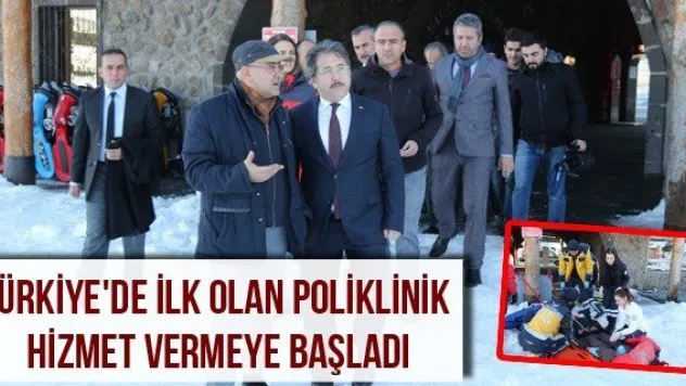 Türkiye'de ilk olan poliklinik hizmet vermeye başladı