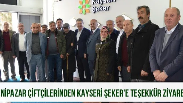 Yenipazar çiftçilerinden Kayseri Şeker'e teşekkür ziyareti