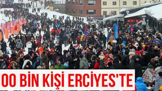 100 bin kişi Erciyes'te