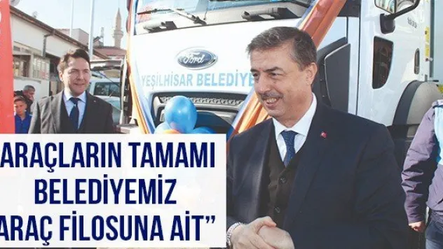 'Araçların Tamamı Belediyemiz Araç Filosuna Ait'