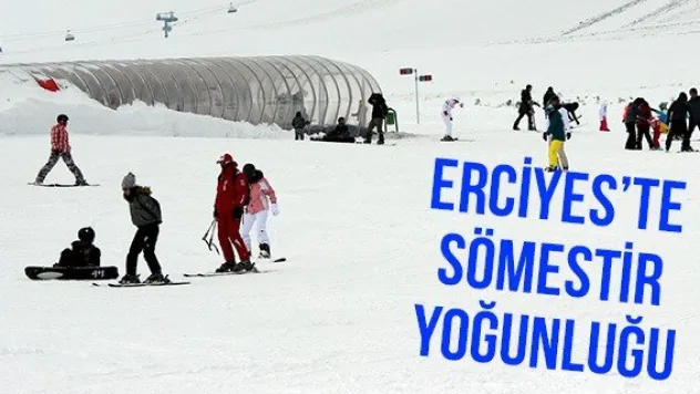 Erciyes'te sömestir yoğunluğu