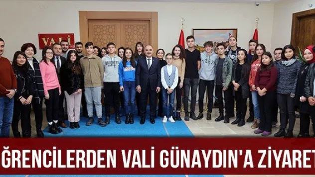 Öğrencilerden Vali Günaydın'a ziyaret