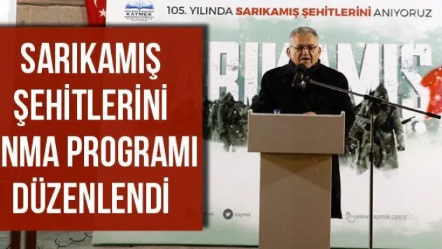 Sarıkamış Şehitlerini anma programı düzenlendi
