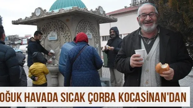 Soğuk havada sıcak çorba Kocasinan'dan