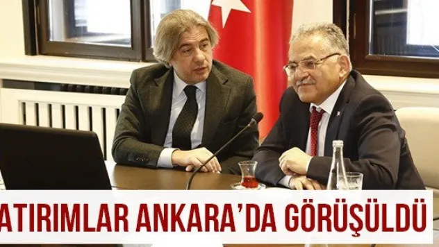 Yatırımlar Ankara'da Görüşüldü